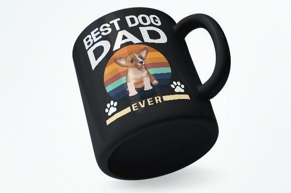 Best Dog Dad Ever T-shirt Design