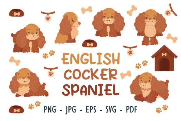 Cute English Cocker Spaniel Puppies Set: A Designer's Review