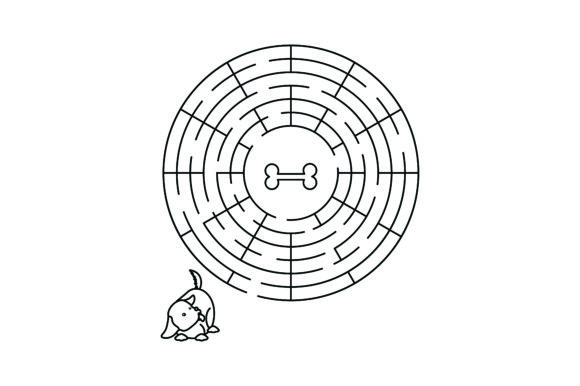Dog and Bone Maze: An Embroidery Designer's Take