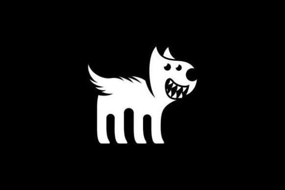 Dog Angry Modern Logo Design