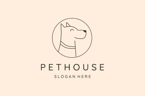 Dog Pet House Line Art Logo: A Designer's Review