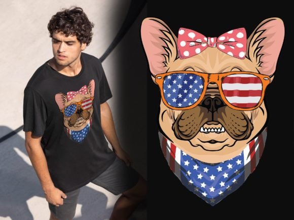 Dog T-Shirt Design Print Craft Vector Review