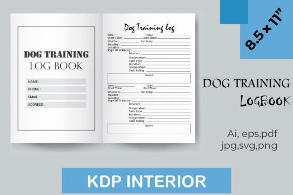 Dog Training Log KDP Interior: A Designer's Review