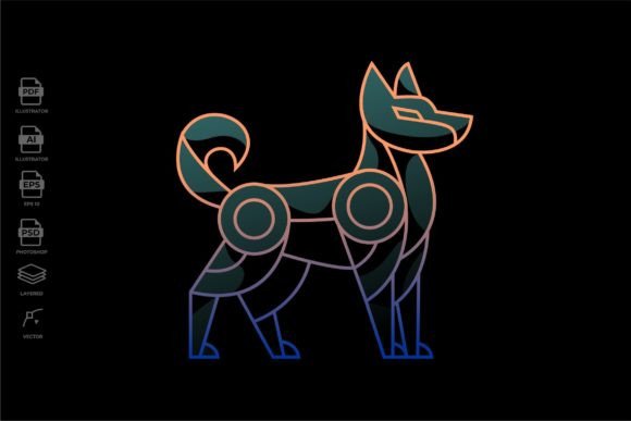 Lineart Geometric Dog Tattoo: Embroidery Designer Review