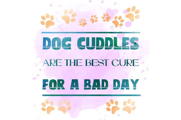 Watercolor Dog Cuddles Are the Best Cure for a Bad Day